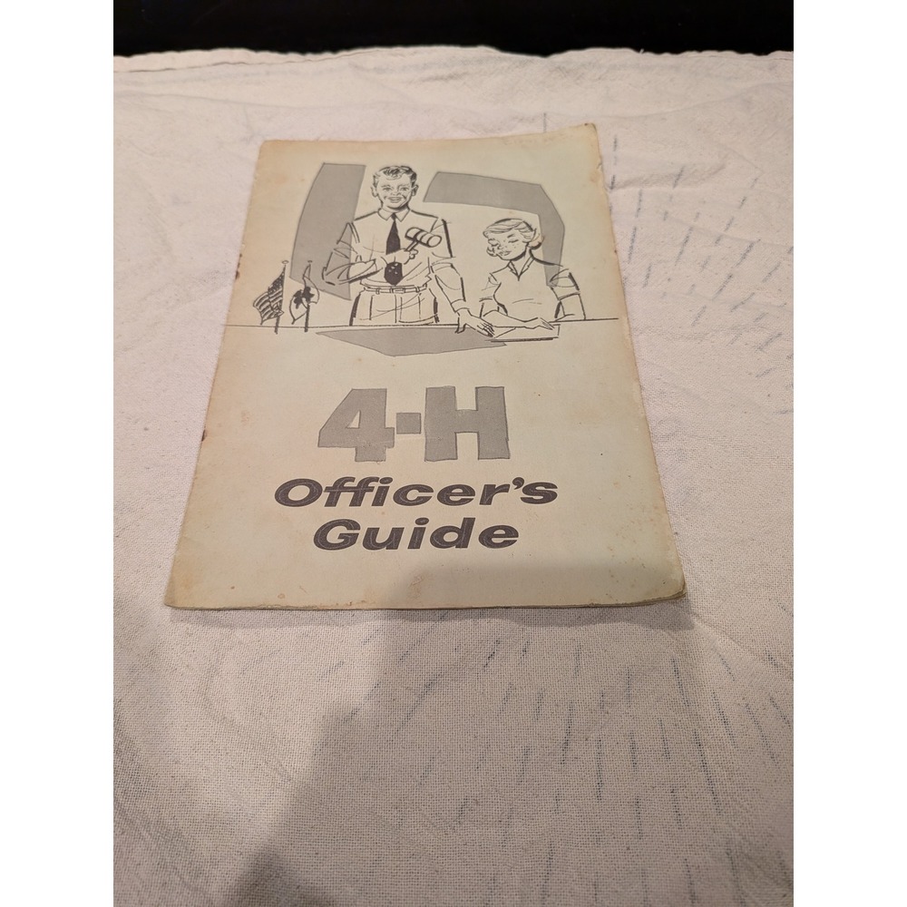 Vintage 4-H Officers Guide Booklet North Carolina Agricultural Extension Service